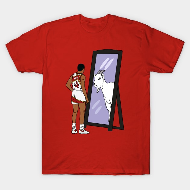 Spud Webb Mirror GOAT T-Shirt by rattraptees